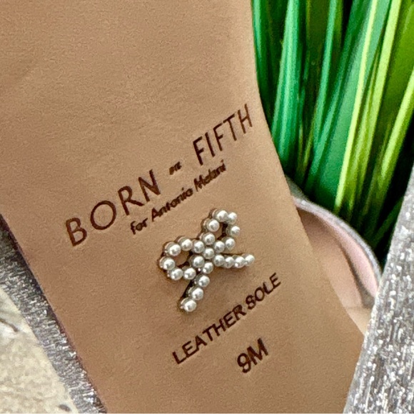 ANTONIO MELANI Born On Fifth Glittering Silver Platform Heels - Picture 9 of 12